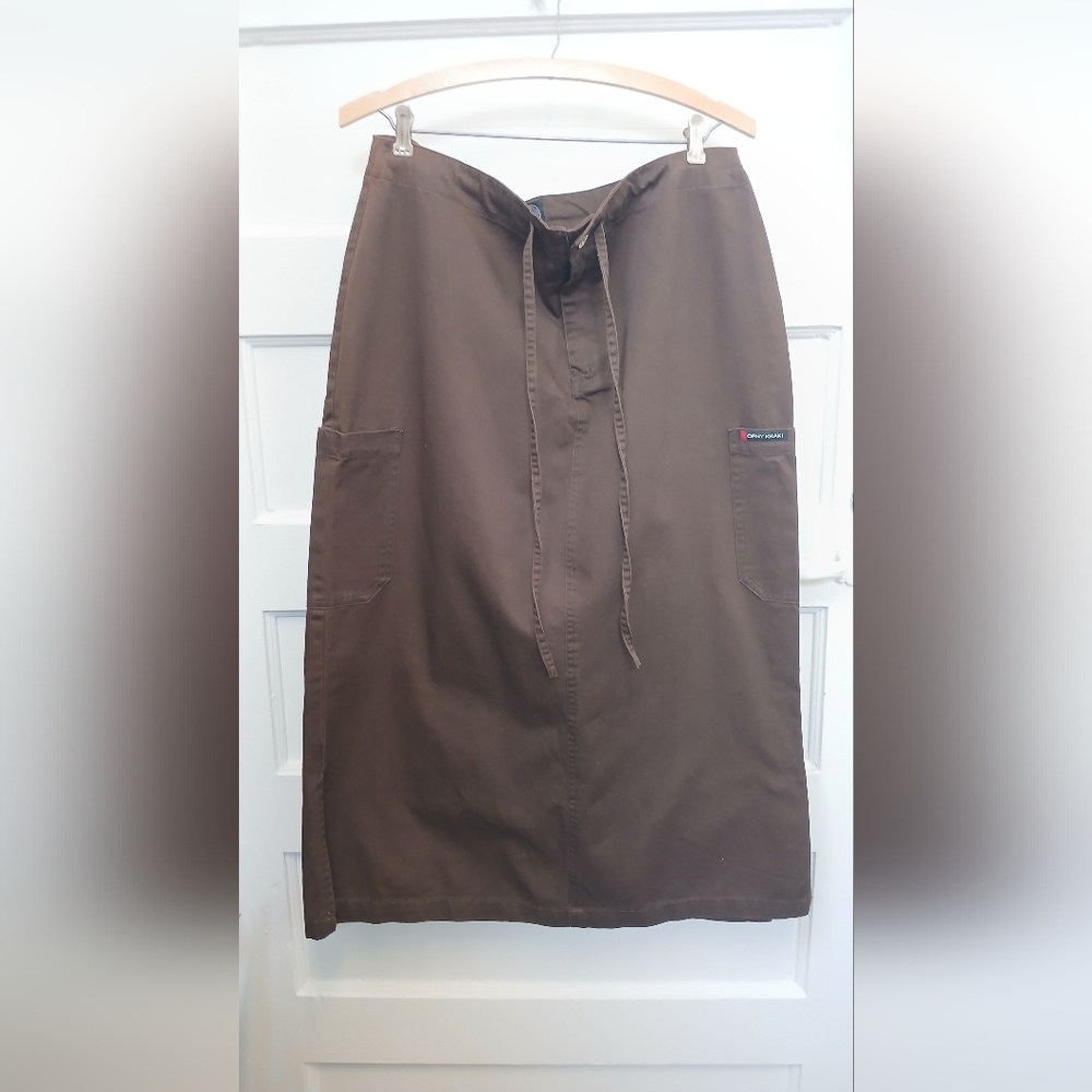 OFNY KHAKI Brown Midi Skirt